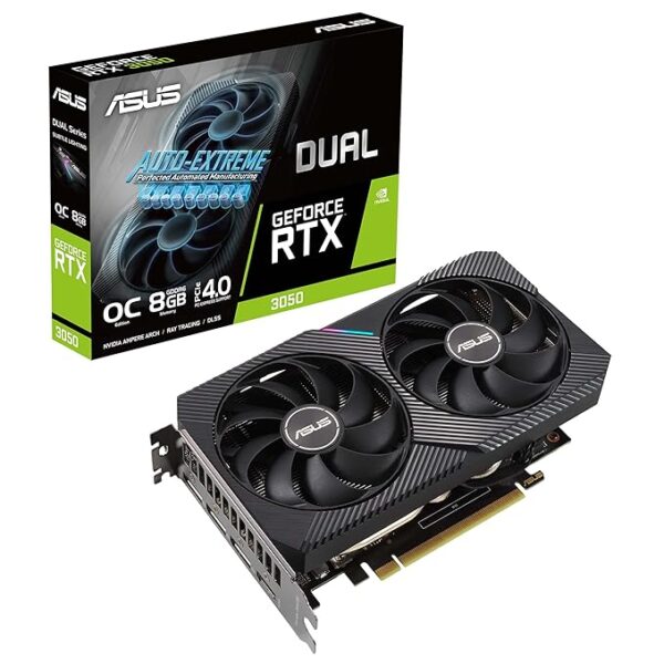 ASUS Dual NVIDIA GeForce RTX 3050 6GB | 8 GB OC Edition Gaming Graphics Card - Image 2